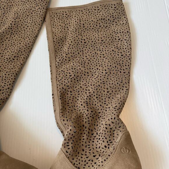 Gerry Weber stacked heeled boots tan suede real leather  size 41 EU - Picture 2 of 13